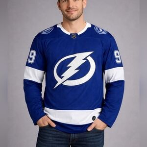 Adidas NHL Tampa Bay Lightning Tyler Johnson #9 Hockey Jersey Size 50 Stitched